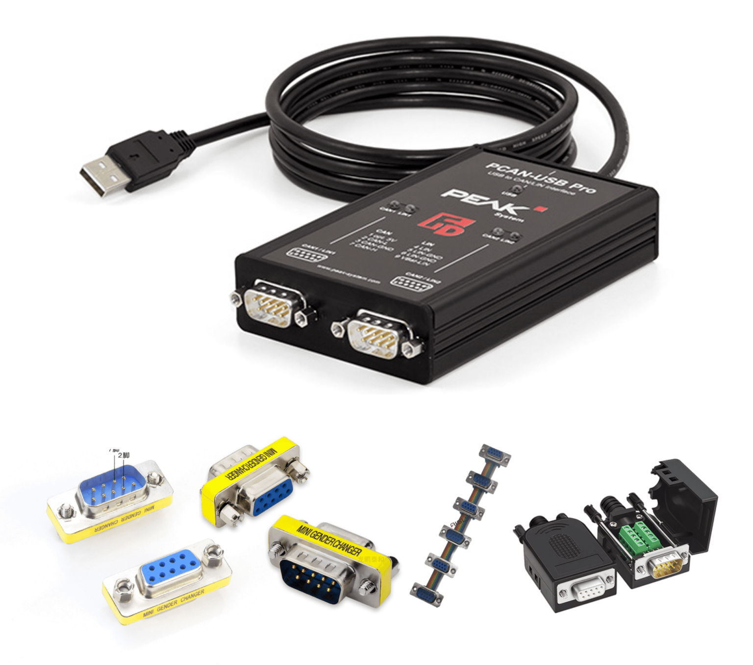 PCANUSB Pro FD 两路CAN/两路LIN 虹科智能互联